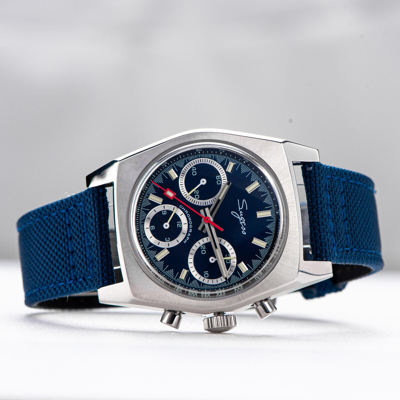 Pre-owned Sugess S419gse Swan Neck X Domed Sapphire Chrono Mechanical Watch Seagull 1963
