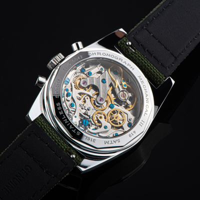 Pre-owned Sugess S419gse Swan Neck X Domed Sapphire Chrono Mechanical Watch Seagull 1963
