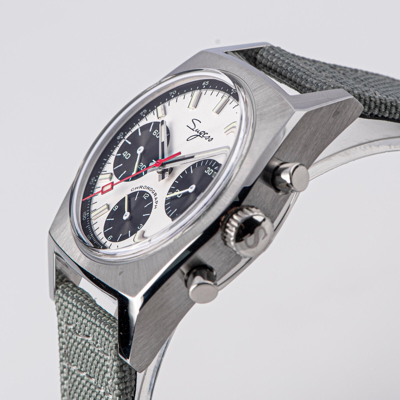 Pre-owned Sugess S419gsp Swan Neck X Domed Sapphire Chrono Mechanical Watch Seagull 1963