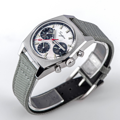 Pre-owned Sugess S419gsp Swan Neck X Domed Sapphire Chrono Mechanical Watch Seagull 1963