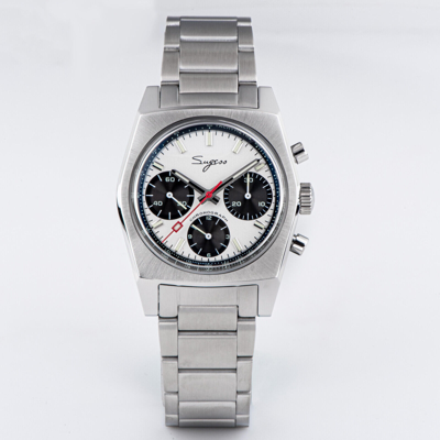 Pre-owned Sugess S419gsps Swan Neck X Domed Sapphire Chrono Mechanical Watch Seagull 1963