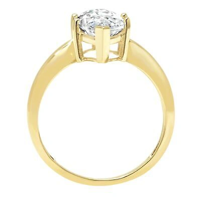 Pre-owned Pucci 2.50 Ct Marquise Cut Vvs1 Moissanite Wedding Bridal Promise Ring 14k Yellow Gold In White/colorless