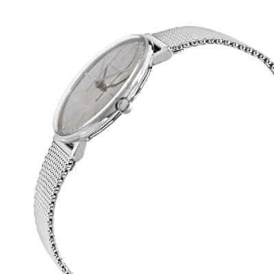 Pre-owned Junghans Max Bill Quartz Silver Dial Ladies Watch 047/4356.44