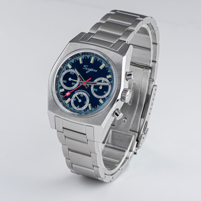 Pre-owned Sugess S419gses Swan Neck X Domed Sapphire Chrono Mechanical Watch Seagull 1963