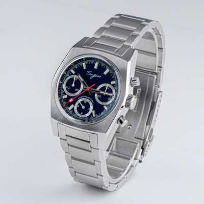 Pre-owned Sugess S419gses Swan Neck X Domed Sapphire Chrono Mechanical Watch Seagull 1963