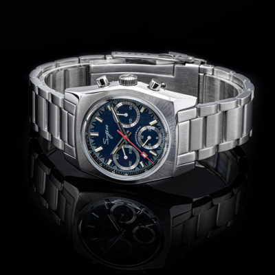 Pre-owned Sugess S419gses Swan Neck X Domed Sapphire Chrono Mechanical Watch Seagull 1963