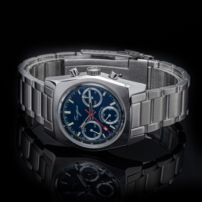 Pre-owned Sugess S419gses Swan Neck X Domed Sapphire Chrono Mechanical Watch Seagull 1963