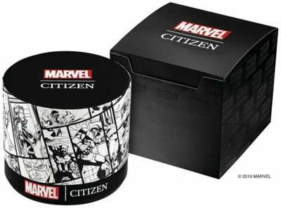 Pre-owned Citizen 2019  Watch "the Avengers Model" Original Box Aw1155-03w Men's Black