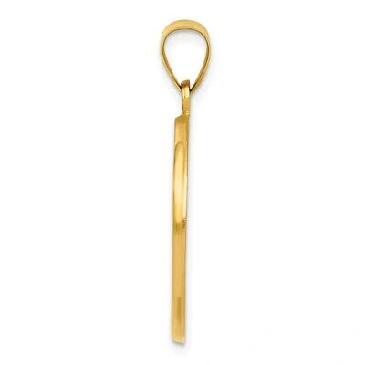 Pre-owned Superdealsforeverything Real 14kt Yellow Gold Saint Christopher Medal Hollow Pendant