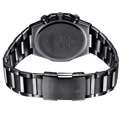 Pre-owned Casio Edifice Eqb1100dc-1a Smartphone Link Solar Power Slim Chrono Men's Watch