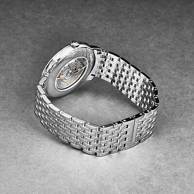Pre-owned Girard-perregaux Gp Women's '1966' Silver Dial Ss Bracelet Automatic Watch 49555-11-1a1-11a