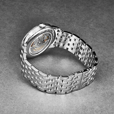 Pre-owned Girard-perregaux Gp Women's '1966' Diamonds Silver Dial Ss Bracelet Automatic 49523d11a171-11a