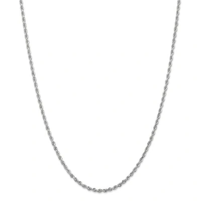 Pre-owned Accessories & Jewelry 14k White Gold 2.75mm Diamond Cut Quadruple Rope Chain W/ Lobster Clasp 18"-30"