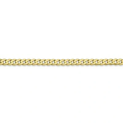Pre-owned Superdealsforeverything Leslie's 10k 2.4mm Flat Beveled Curb Chain; 16 Inch; Lobster Clasp In Yellow