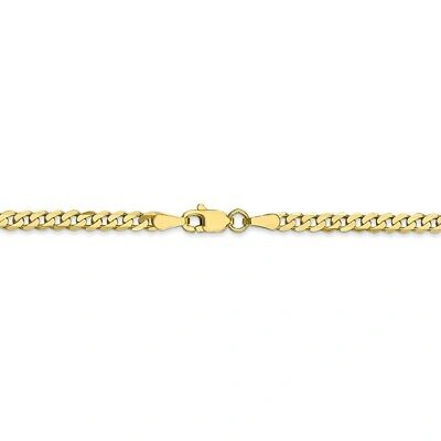 Pre-owned Superdealsforeverything Leslie's 10k 2.4mm Flat Beveled Curb Chain; 16 Inch; Lobster Clasp In Yellow