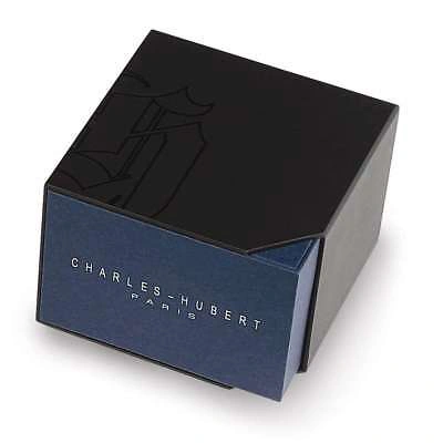 Pre-owned Charles-hubert Mens Charles Hubert Stainless Steel Chronoblack Dial Solar-powered Watch
