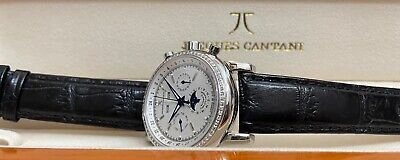 Pre-owned Jacques Cantani Meridian Men's Watch Automatic Eta Swiss 96 Diamonds Jc-935