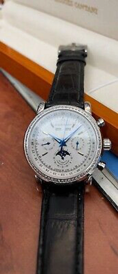 Pre-owned Jacques Cantani Meridian Men's Watch Automatic Eta Swiss 96 Diamonds Jc-935