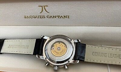 Pre-owned Jacques Cantani Meridian Men's Watch Automatic Eta Swiss 96 Diamonds Jc-935