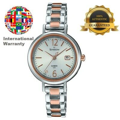Pre-owned Casio International Warranty Shw-5400dsg-7ajf Sheen Women's Watch