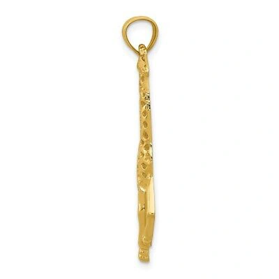 Pre-owned Superdealsforeverything Real 14kt Yellow Gold Giraffe Pendant