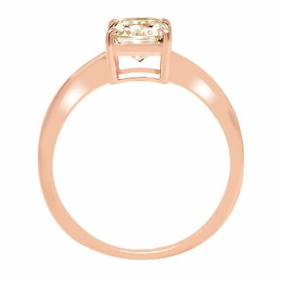 Pre-owned Pucci 2.5 Radiant Shape Real Morganite Wedding Bridal Promise Ring Real 14k Rose Gold In D