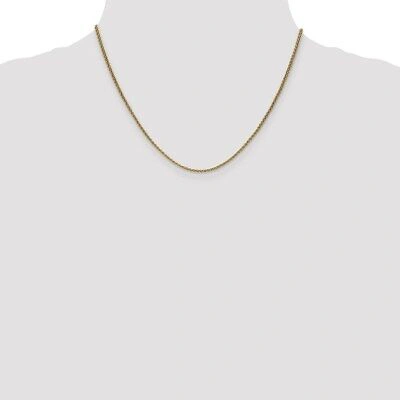 Pre-owned Skyjewelers Real 14kt Yellow Gold 1.65mm Spiga Chain; 18 Inch; Lobster Clasp