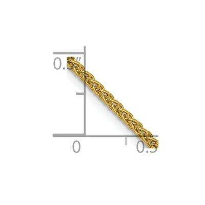 Pre-owned Skyjewelers Real 14kt Yellow Gold 1.65mm Spiga Chain; 18 Inch; Lobster Clasp
