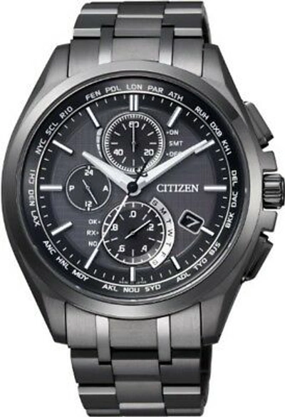 Pre-owned Citizen Free Ems Express  Attesa At8044-56e Eco-drive Radio Men Japan Import