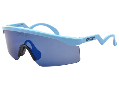 Pre-owned Oakley Razor Blades Heritage Sunglasses Oo9140-16 Blue/ice  Iridium | ModeSens