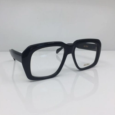 Pre-owned Goliath I Eyeglasses Ultra  1 C. Shiny Black 58-20-145mm Holland In Clear Demo Lenses