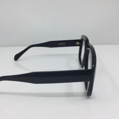 Pre-owned Goliath I Eyeglasses Ultra  1 C. Shiny Black 58-20-145mm Holland In Clear Demo Lenses