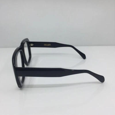 Pre-owned Goliath I Eyeglasses Ultra  1 C. Shiny Black 58-20-145mm Holland In Clear Demo Lenses