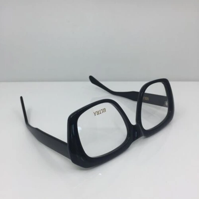 Pre-owned Goliath I Eyeglasses Ultra  1 C. Shiny Black 58-20-145mm Holland In Clear Demo Lenses