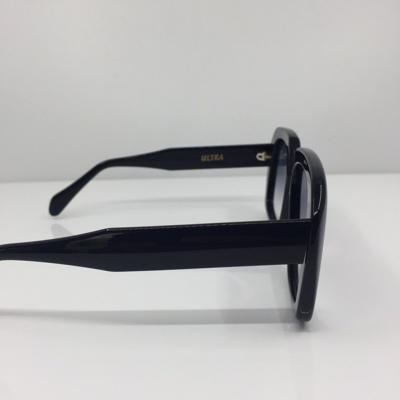 Pre-owned Goliath I Sunglasses Ultra  1 C. Shiny Black 58-20-145mm Holland In Grey Gradient