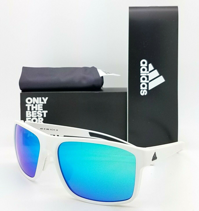 Pre-owned Adidas Originals Adidas Sunglasses A423/00 6062 00/00 White Blue Mirror Authentic ModeSens