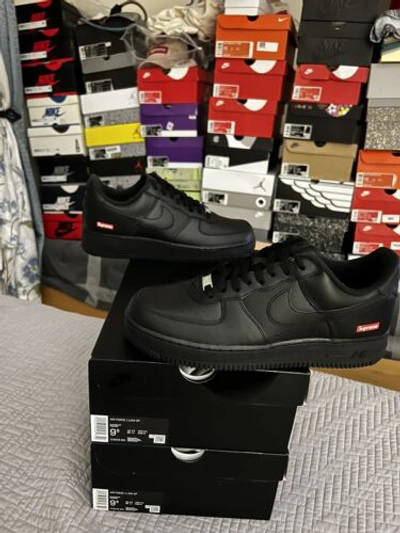 Nike Air Force 1 Low Black Supreme - Sneakers CU9225-001