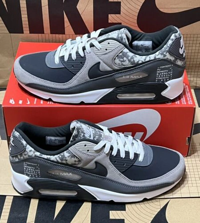 Pre-owned Nike Air Max 90 Se Enigma Stone Grey White Black Ct1688 001 Us  Men's 13 Rare Af | ModeSens