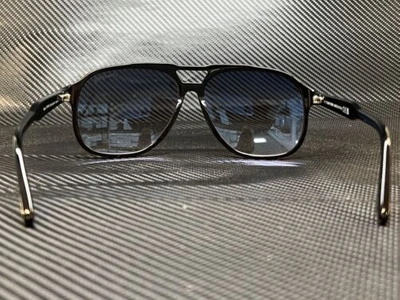 Pre-owned Tom Ford Ft0753 01b Black Aviator 62 Mm Men's Sunglasses In Gray