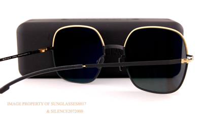 Pre-owned Mykita Brand  Sunglasses Magda Gold/jet Black/gray For Men Women
