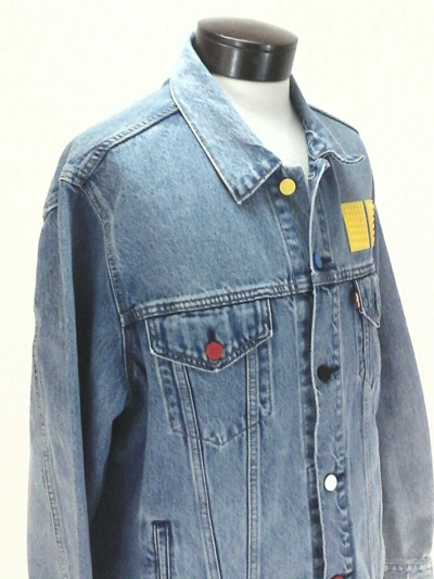 Pre-owned Levi's Lego Group X  Vintage Fit Trucker Denim Jacket Men's Sold Out In Multicolor