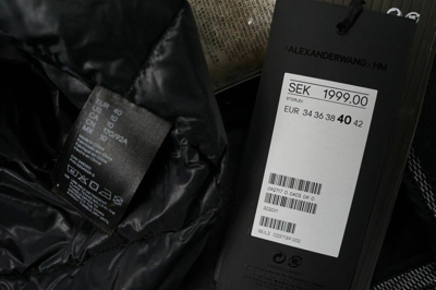 Pre-owned H&m Alexander Wang Jacket Parka Coat Scuba Us12 12 Eur42 42 Uk16 16 In Gray