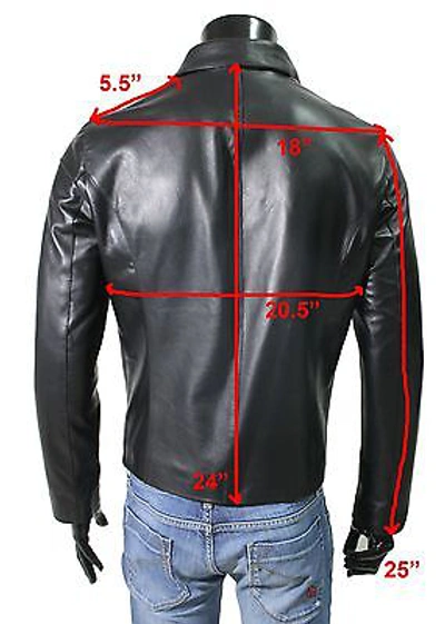 Pre-owned Handmade Italian Men  Fantastic Slim Fit Soft Leather Blouson Jacket Color Tan S In Brown
