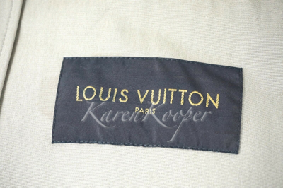 Pre-owned Louis Vuitton Men Vvv Patch Gaston Jacket Coat Beige Blouson Coat 52 / Xl