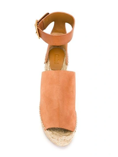 Shop Chloé 'isa' Wedge Sandals
