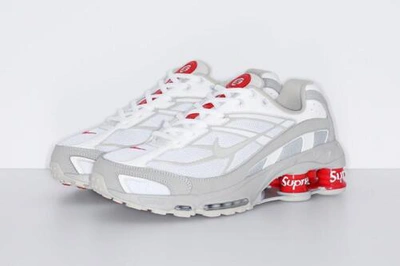 Pre-owned Supreme Nike Supreme X Nike Shox Ride 2 White Grey Fog