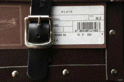 Pre-owned Alaïa Alaia Bronze Bronze Leather T-strap Thong Sandals Zipper Flats Shoes $895