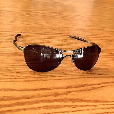 Pre-owned Oakley Warden Aviator Sunglasses Brushed Gunmetal Olive Stretchline & Grey In Gray