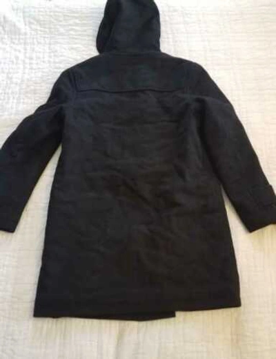 Pre-owned Jcrew Men's S M J Crew Classic Duffle / Toggle Coat With Primaloft In Night Black
