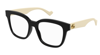 Pre-owned Gucci Gg 0958o 002 Black/white Squared Women's Eyeglasses In Clear